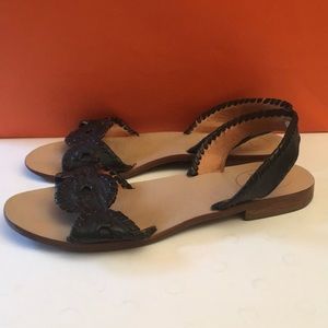 Jack Rogers black sandals